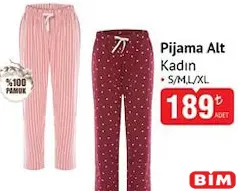 KADIN PİJAMA ALT